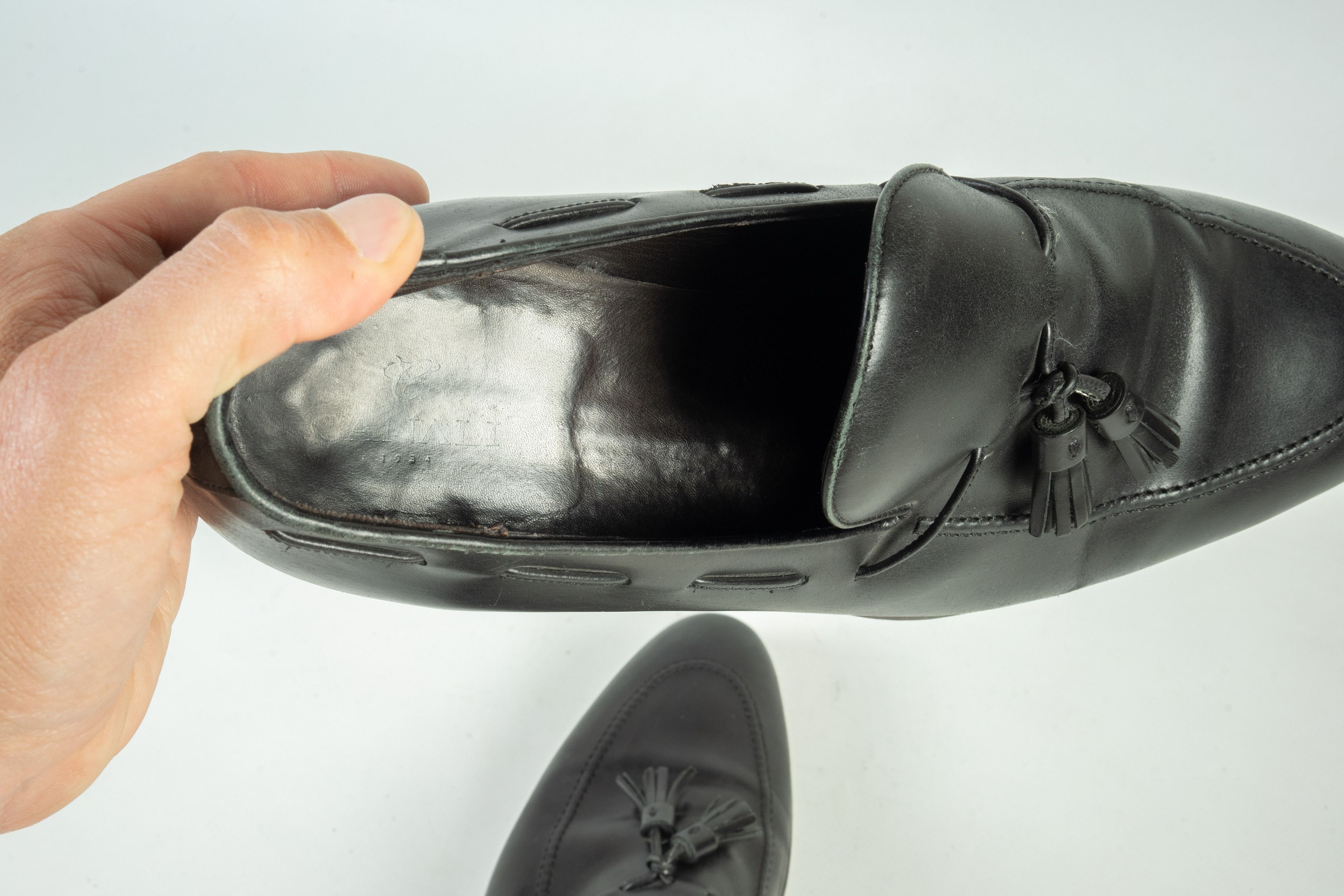 Canali Canali Leather Loafers Shoes Size US 12 / EU 45 - 10 Thumbnail