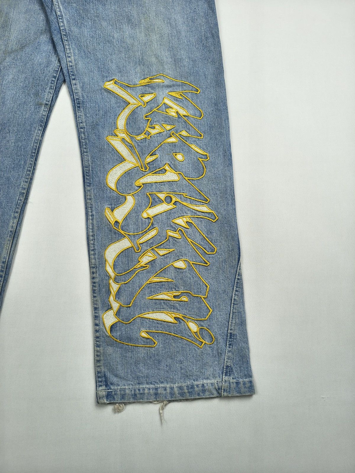 Karl Kani Karl Kani Rare Limited Edition Biker Patchwork Y2K Jean(067) Size US 34 / EU 50 - 6 Thumbnail