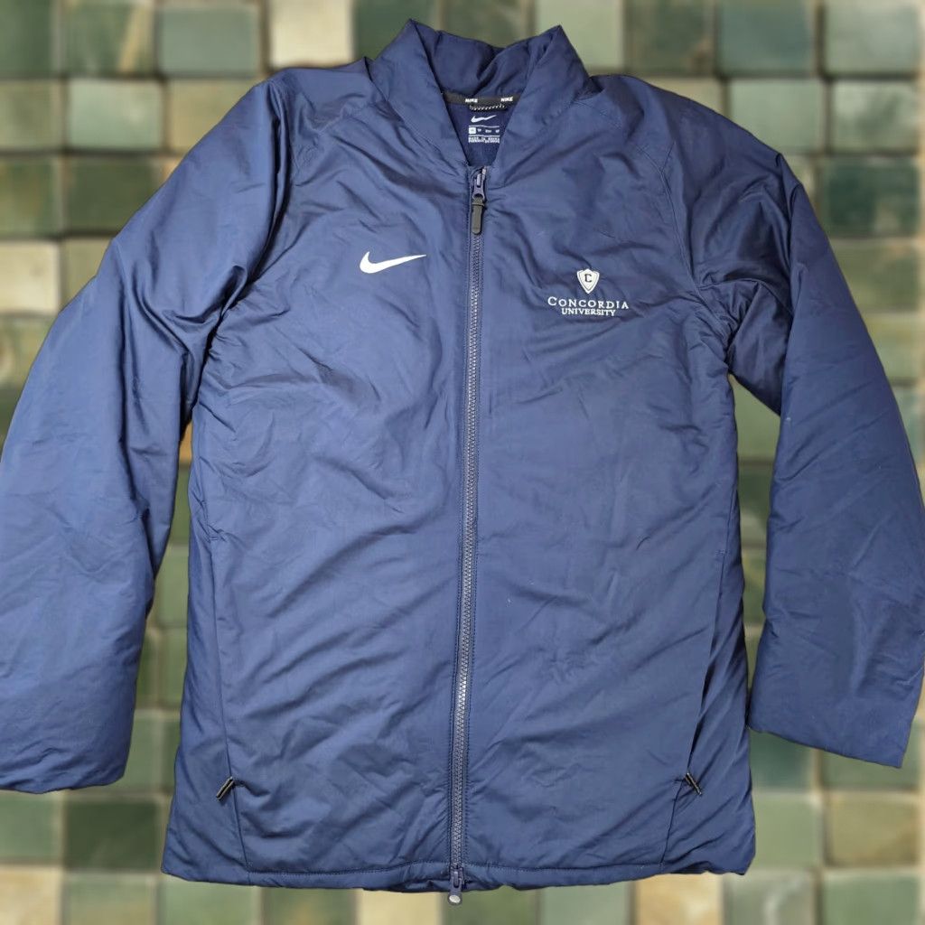 Nike Nike Jacket Mens XS Navy Bomber Puffer Goose Down Fill Full Zip Outdoor Size US XS / EU 42 / 0 - 1 Thumbnail