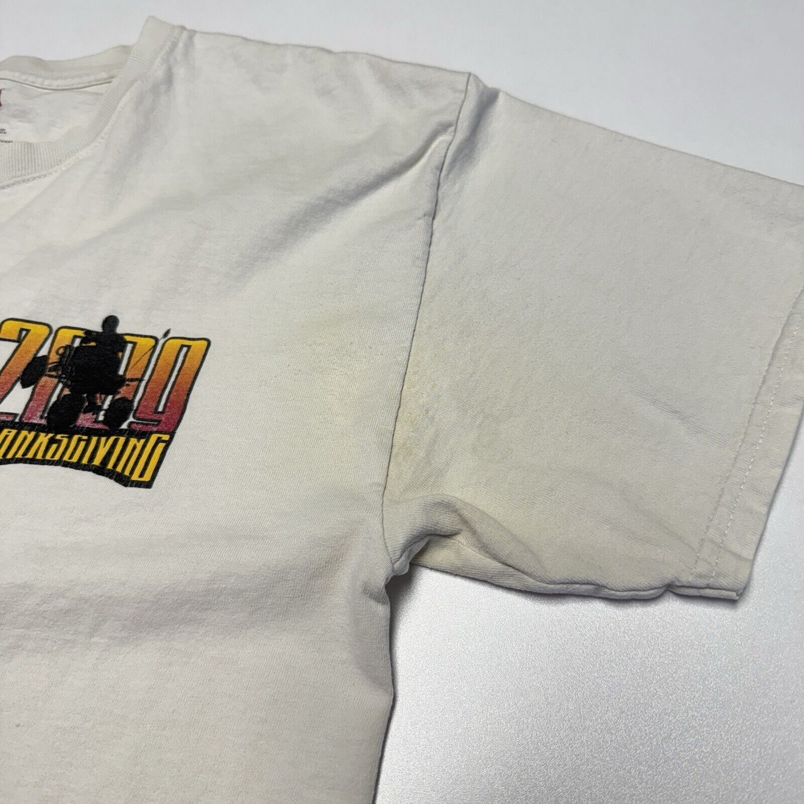 Vintage Gordon Wells Sand Dune Thanksgiving T Shirt Mens Large White Size US L / EU 52-54 / 3 - 6 Thumbnail