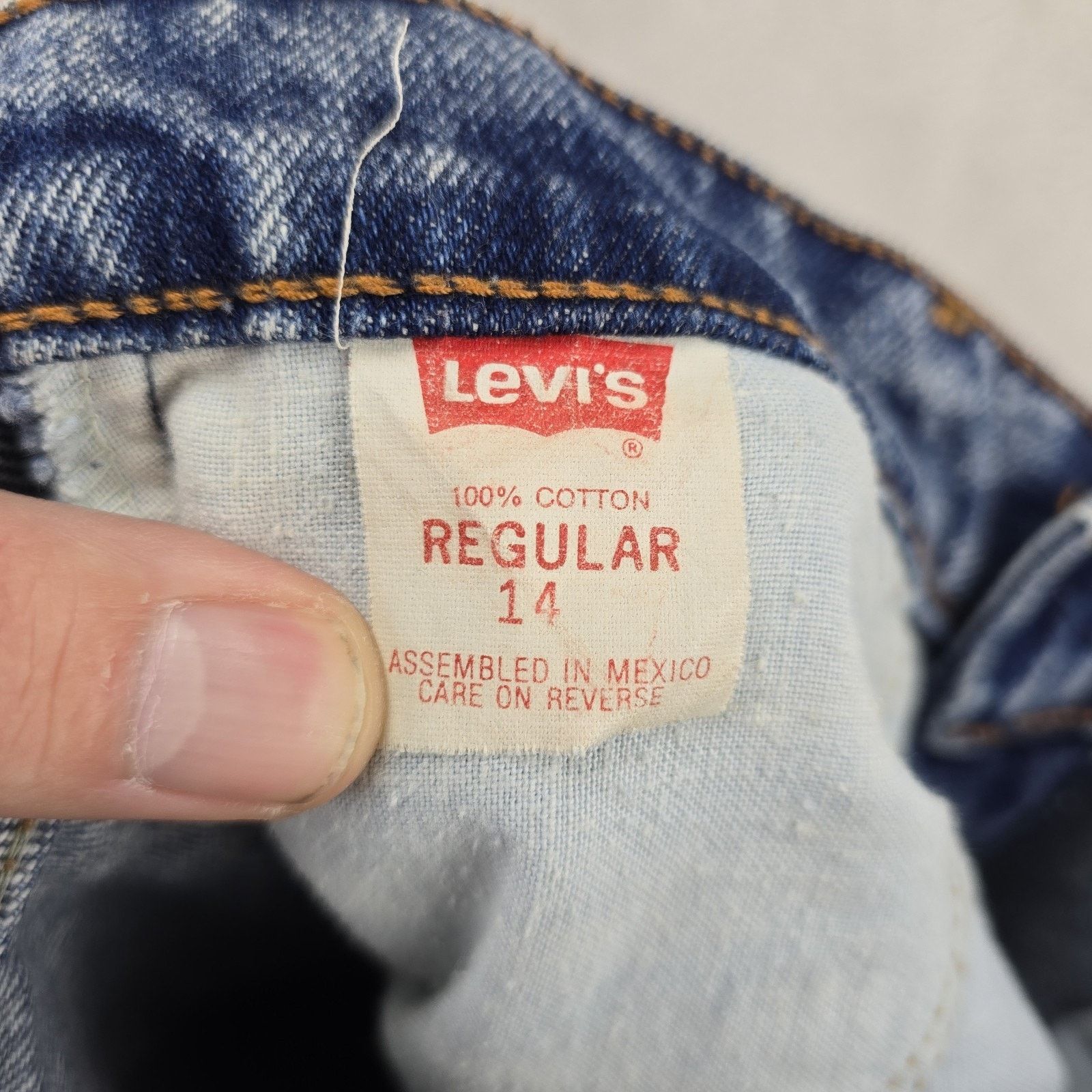 Levi's Vintage 80s Levis 505 Jeans Womens 14 (Fits 26x26) Acid Wash Size 26" / US 2 / IT 38 - 5 Thumbnail