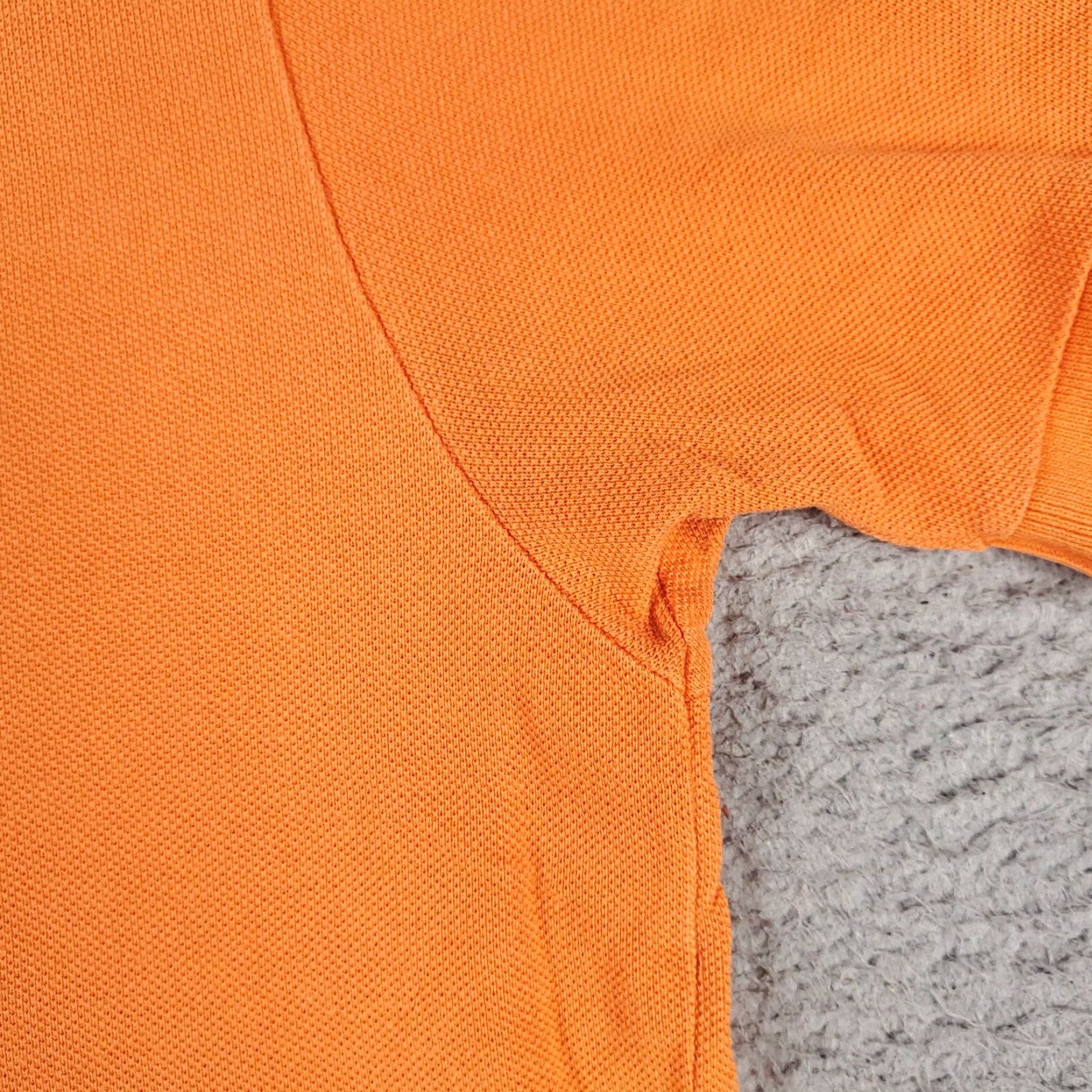 Ralph Lauren Ralph Lauren Polo Shirt Mens M Orange Solid Polo Shirt Regular Fit Cotton Short Sleeve Button Collared Logo 90s Preppy Sports Mens Size US M / EU 48-50 / 2 - 7 Thumbnail