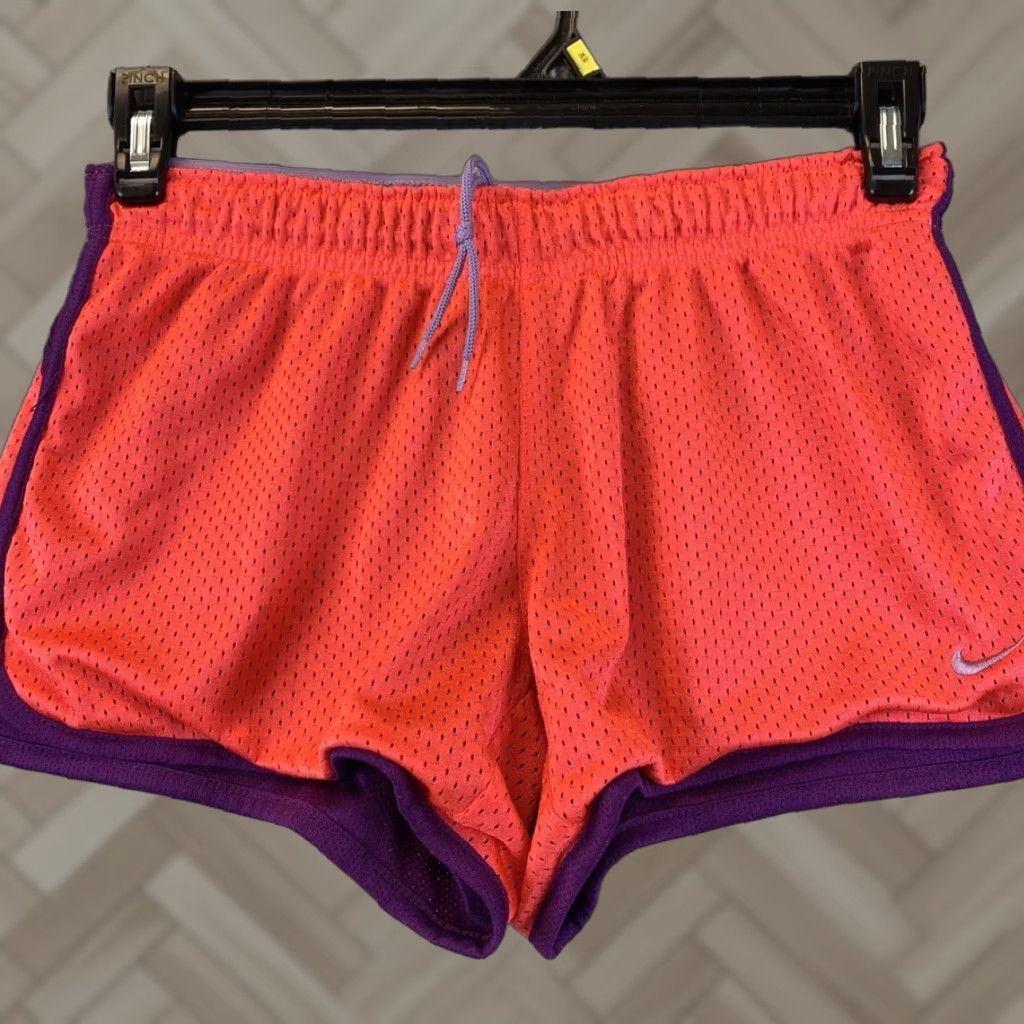 Nike NIKE Dri-Fit Running Shorts Womens Small Coral Hot 87-72 Activewear Elastic Waist Size 28" / US 6 / IT 42 - 1 Thumbnail