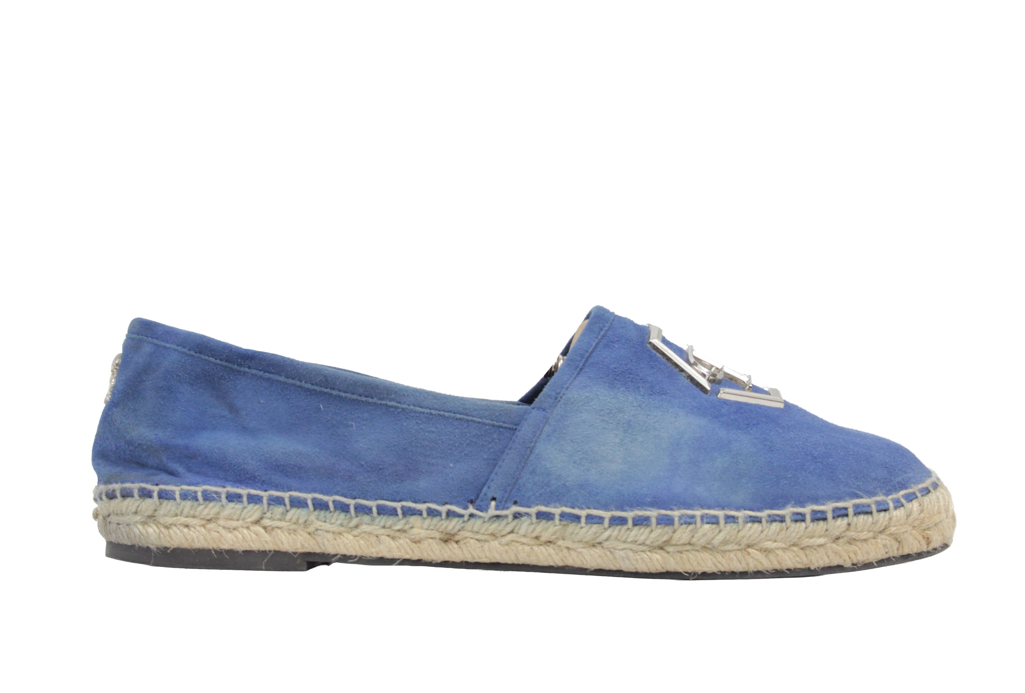 Philipp Plein Skull Logo Y2K Suede Espadrilles Size US 10 / EU 43 - 2 Thumbnail