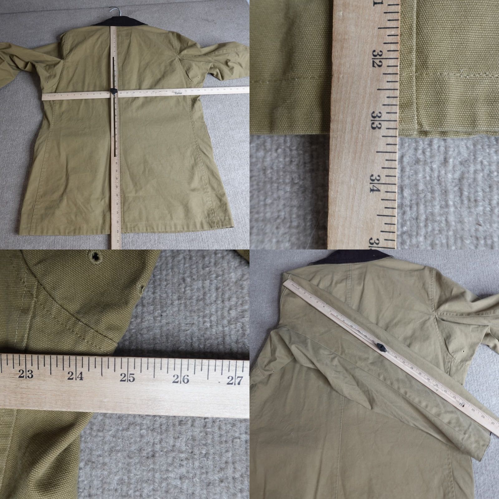 Lands' End VINTAGE Lands' End Mens Jacket LT Tall Green Cotton Barn Chore Coat Size US L / EU 52-54 / 3 - 8 Thumbnail