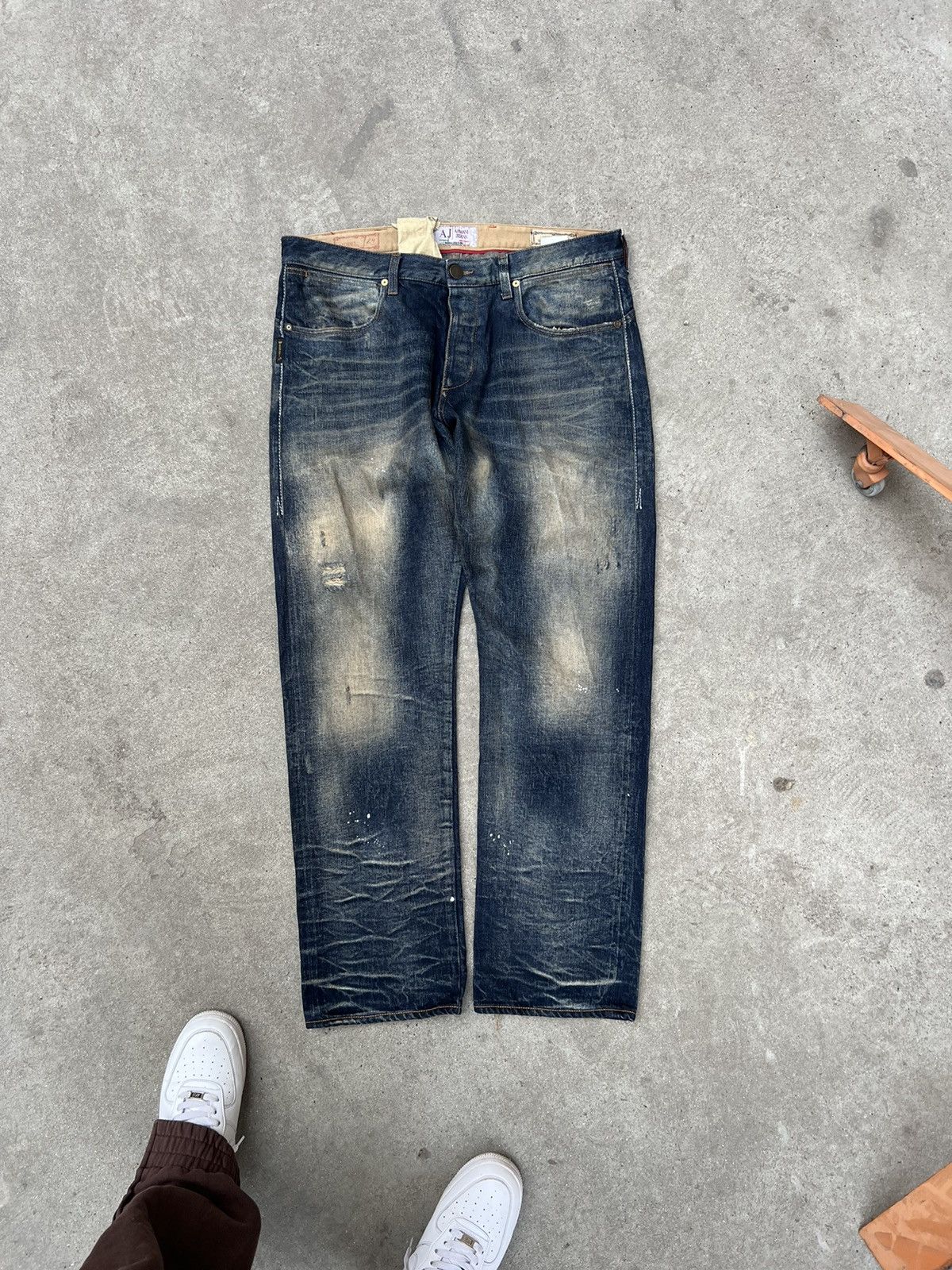 Giorgio Armani × Vintage Limited Archival Armani Jeans Selvedge Dirty Size US 34 / EU 50 - 7 Thumbnail