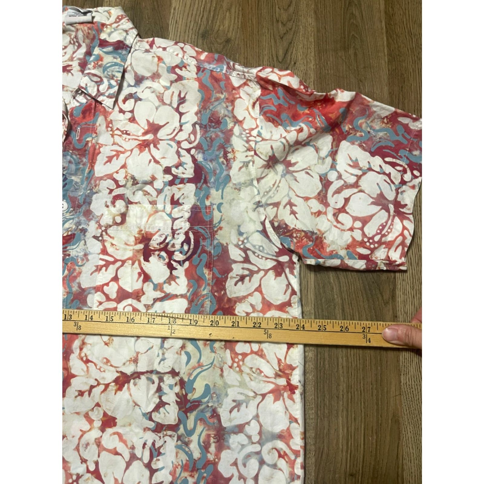 Vintage VINTAGE Rum Raggae Shirt? Men's 2XL? Red Blue White Floral Hawaiian Button Up Shirt Size US XXL / EU 58 / 5 - 7 Thumbnail