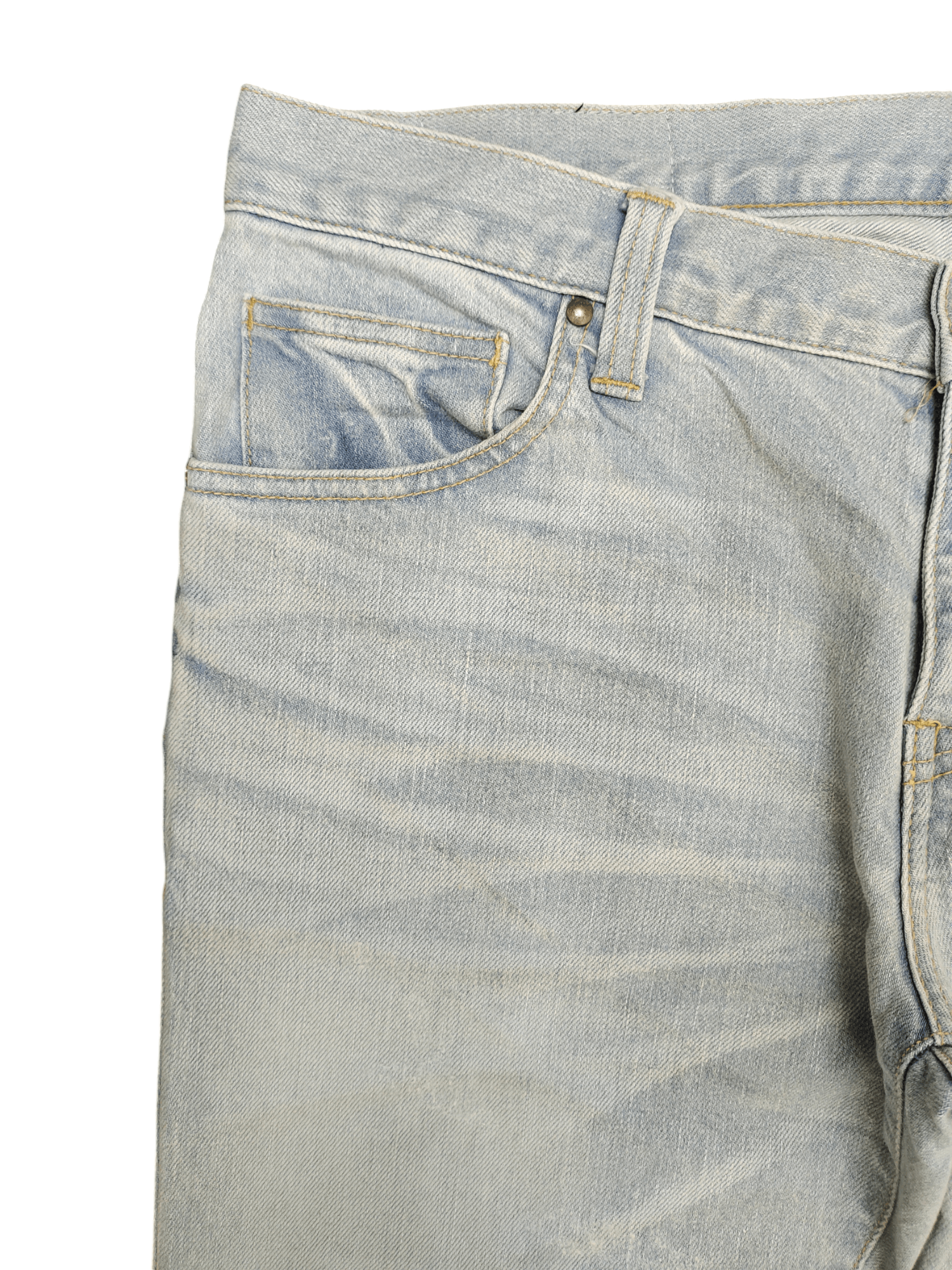 Tornado Mart Slim Flare Tornado Mart Clawmark Faded Denim Bootcut Y2k Size US 35 - 4 Thumbnail