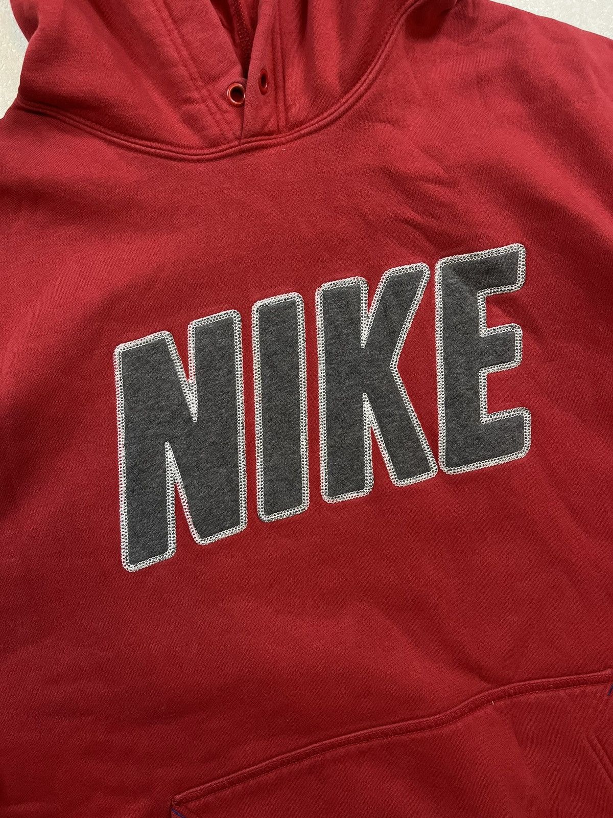 Nike × Vintage 00s Nike Embroidered Logo Vintage Y2K Oversized Retro Hoodie Size US XL / EU 56 / 4 - 2 Thumbnail