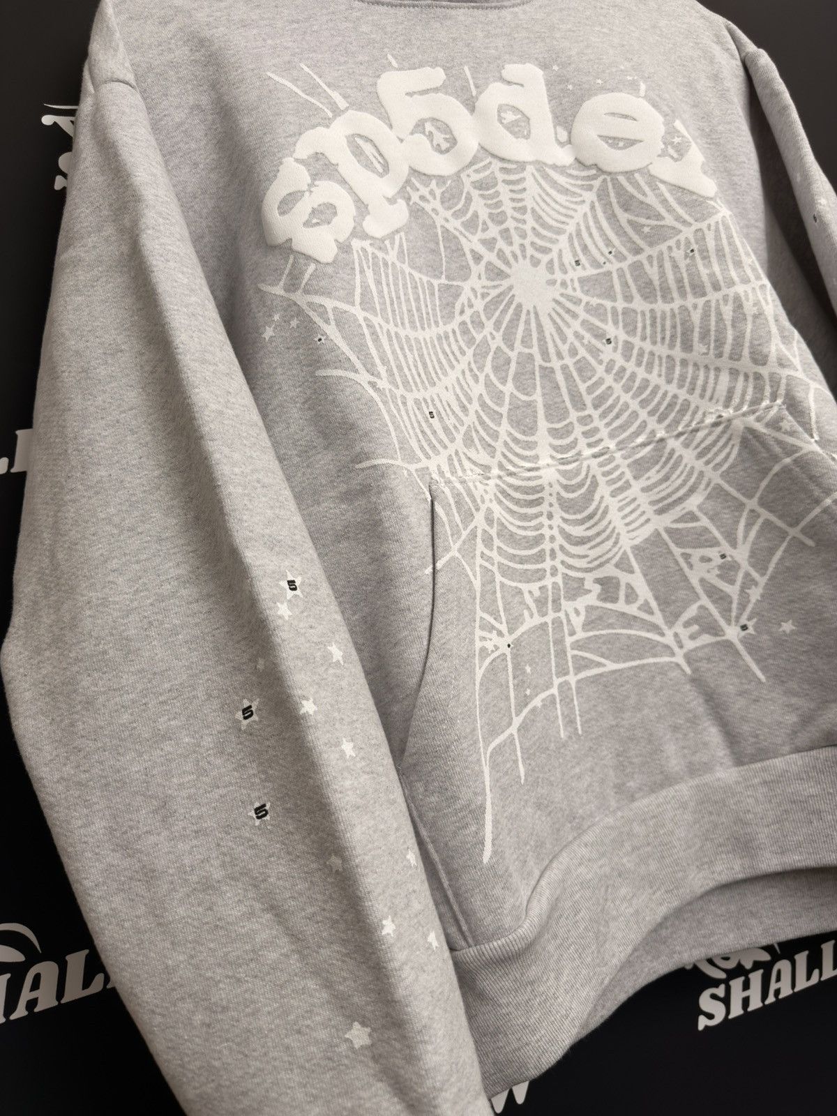 Sp5der OG WEB HEATHER GREY HOODIE Size US S / EU 44-46 / 1 - 2 Thumbnail