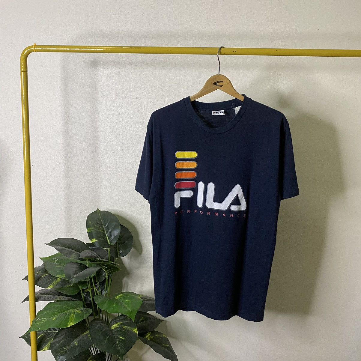 Fila × Vintage Vintage 1990s Fila Perfomance Tee Size US M / EU 48-50 / 2 - 1 Thumbnail