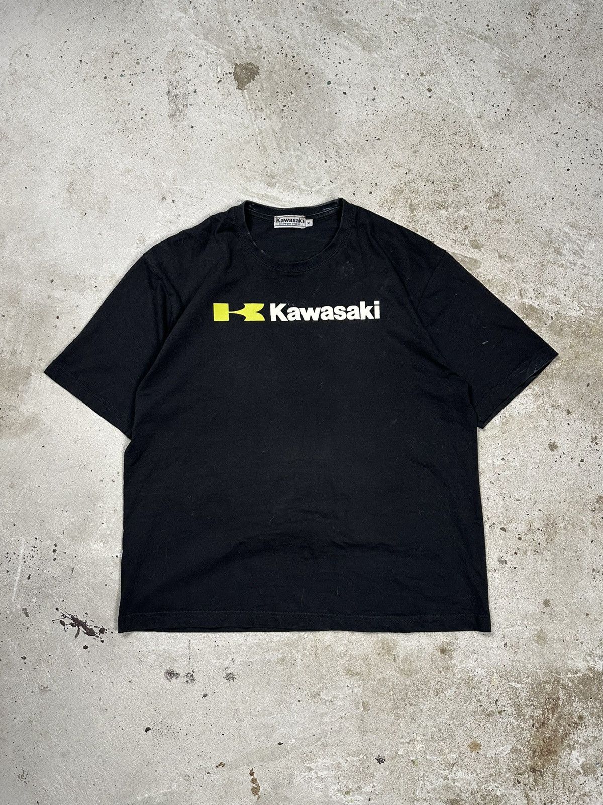 Other Vintage Y2K Kawasaki Black Big Logo Racing Tee Size US XL / EU 56 / 4 - 1 Thumbnail