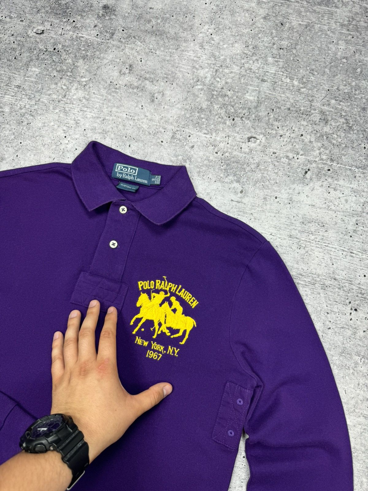 Designer × Polo Ralph Lauren × Vintage Vintage Polo Ralph Lauren Big Logo Y2K Polo Longsleeve Shirt Size US S / EU 44-46 / 1 - 3 Thumbnail