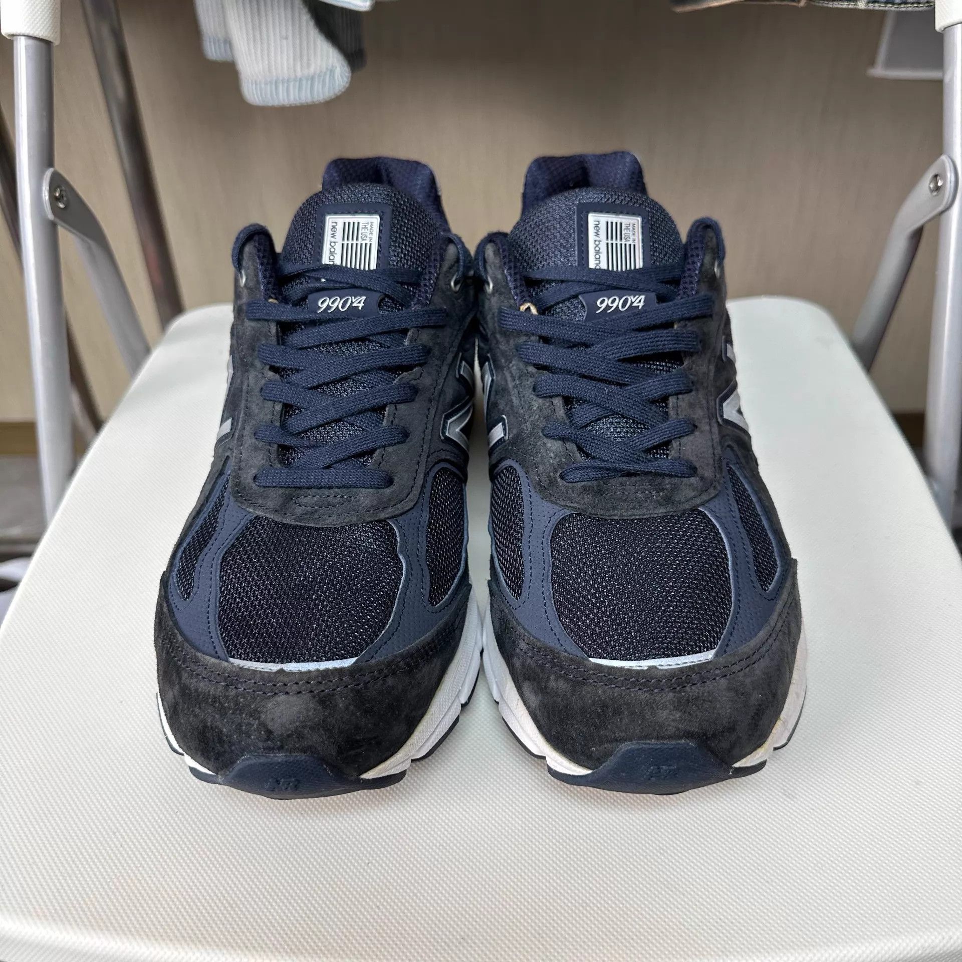 New Balance New Balance 990 V4 Retro Textile Low Unisex Run Nvy US44.5 Size US 11.5 / EU 44-45 - 2 Thumbnail