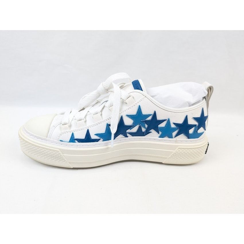 Amiri o1rshd1 Stars Court Low-Top Sneakers in Blue Size US 10 / EU 43 - 8 Thumbnail