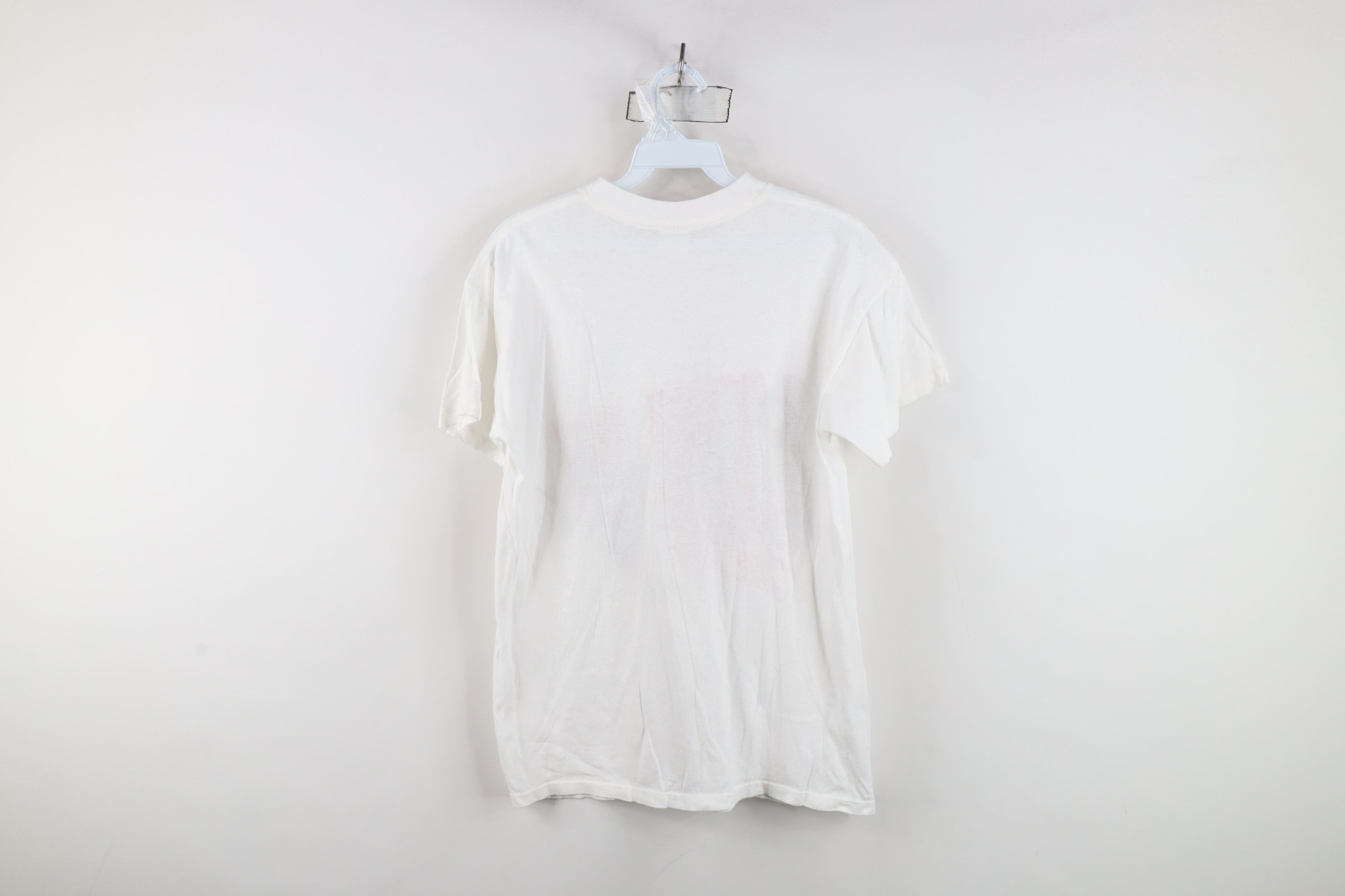 Vintage Vintage 80s 90s Rebels Short Sleeve T-Shirt White Cotton Size US S / EU 44-46 / 1 - 10 Thumbnail