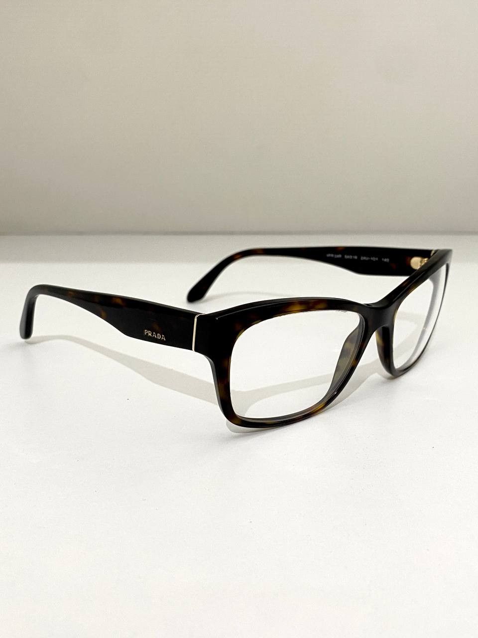 Prada Prada Logo Cat Eye Retro Tortoise Eyeglasses Vintage Y2K Size ONE SIZE - 3 Thumbnail