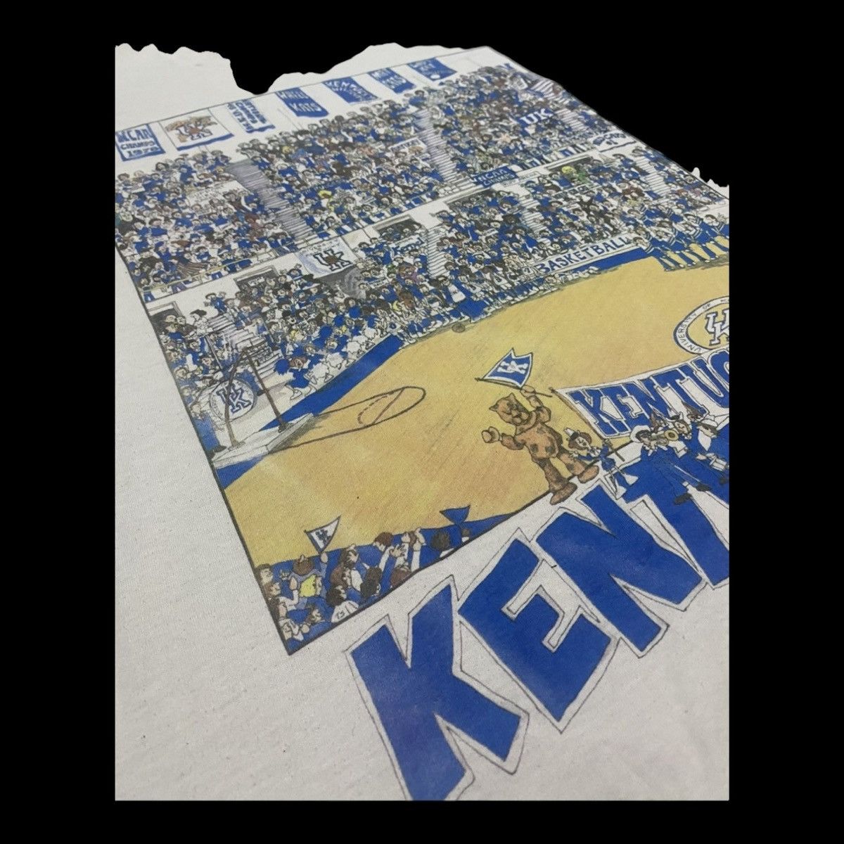 NBA 🔥VINTAGE 80s NCAA UNIVERSITY KENTUCKY BASKETBALL Size US XL / EU 56 / 4 - 3 Thumbnail