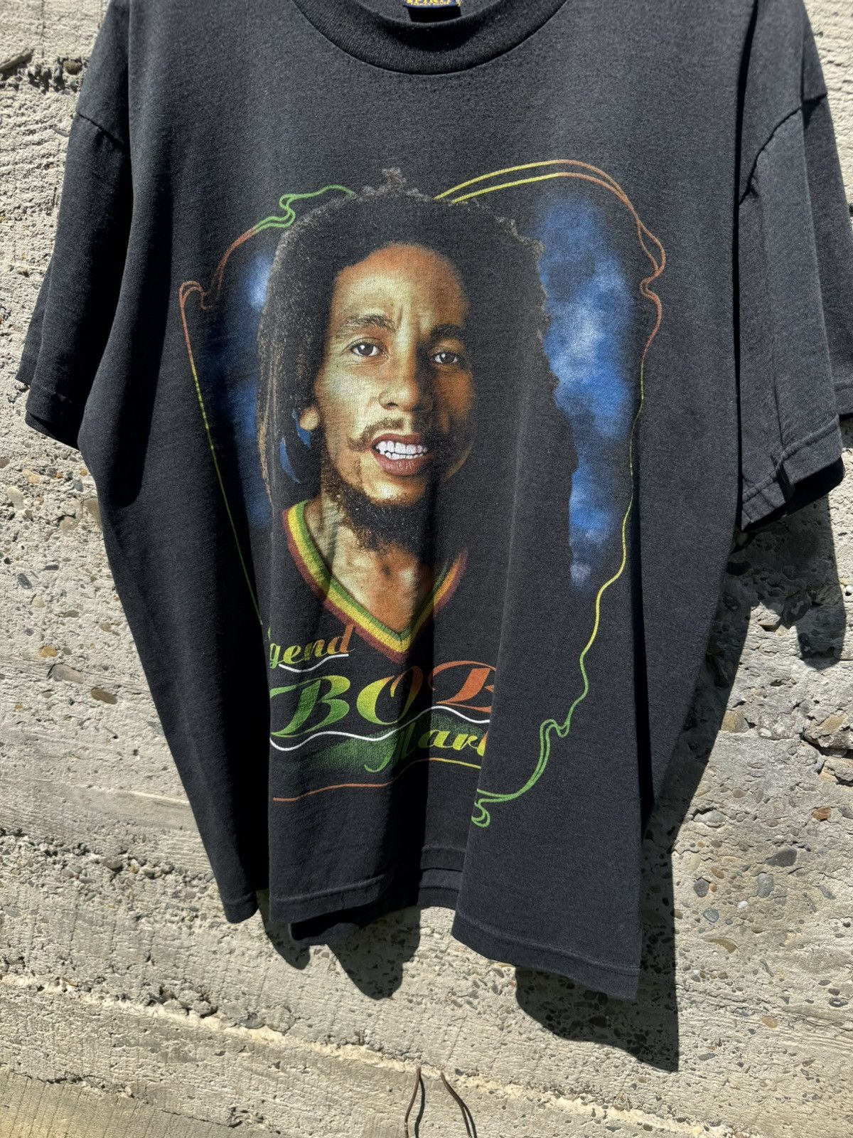 Vintage Vintage 90s Bob Marley Double Sided Tee Size US XL / EU 56 / 4 - 3 Thumbnail