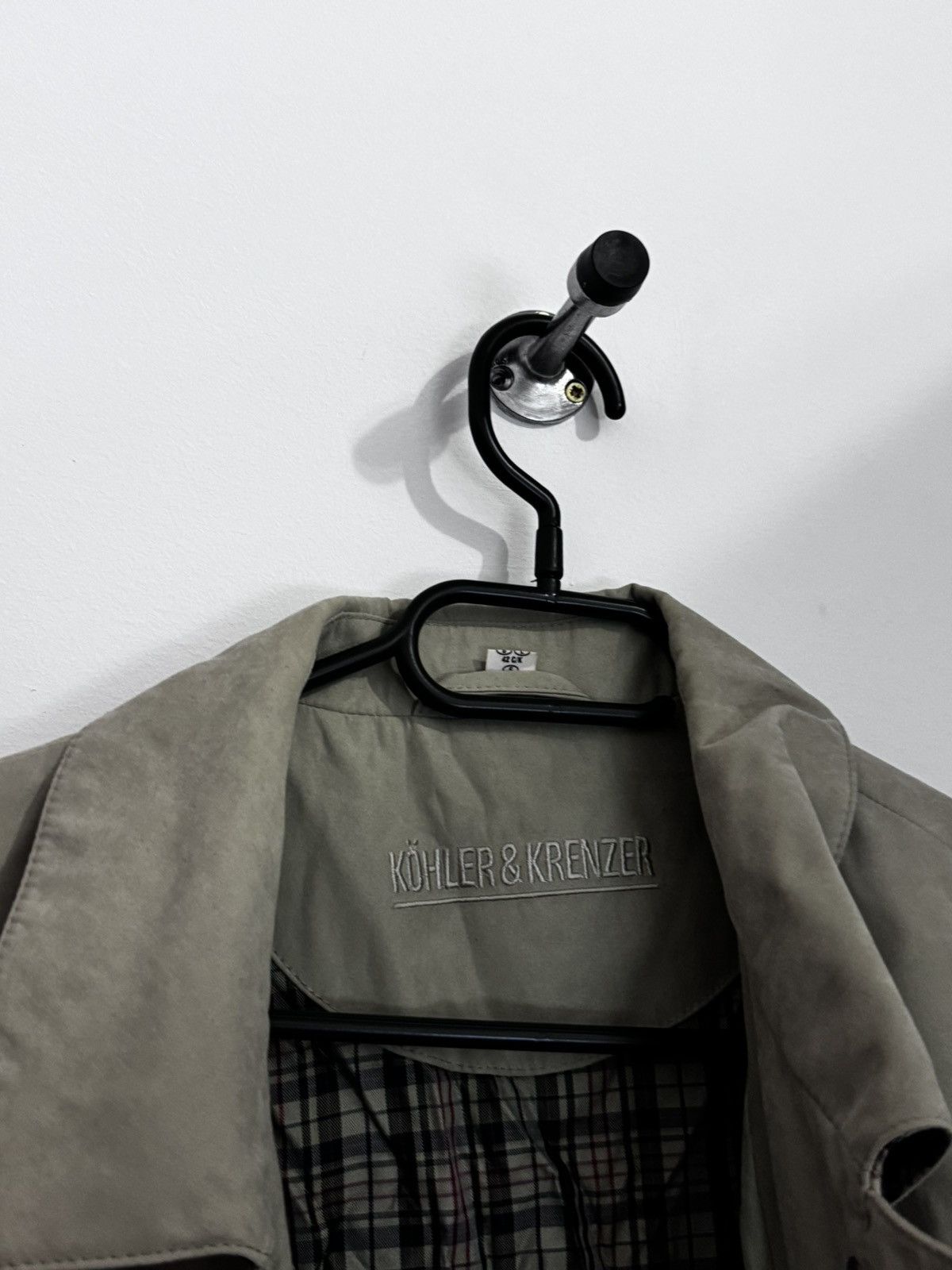 Other Krenzer Forest Green Trench Coat Double Breasted vintage Size XL / US 12-14 / IT 48-50 - 4 Thumbnail