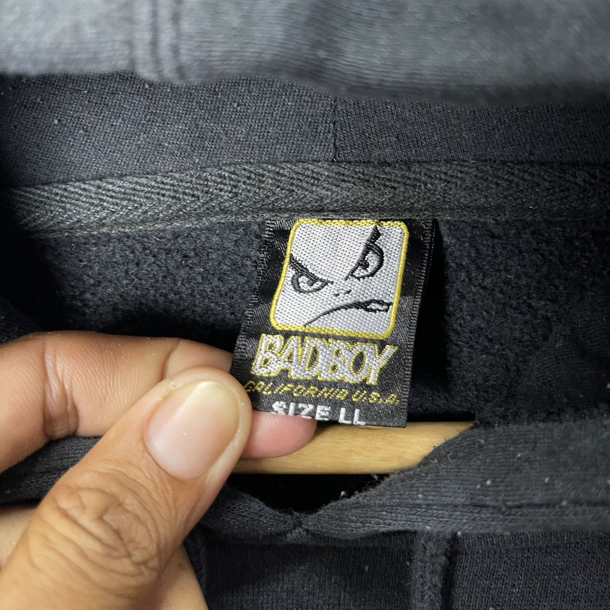 Japanese Brand Vintage Bad Boy USA Graphic Hoodie Black Size L Size US XL / EU 56 / 4 - 9 Thumbnail