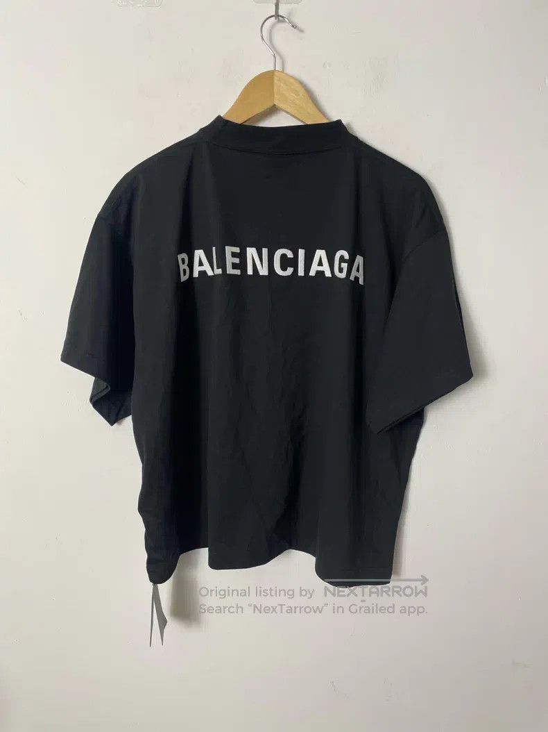 Balenciaga Balenciaga Black Logo Short Short Sleeve T-Shirt Size US S / EU 44-46 / 1 - 1 Thumbnail