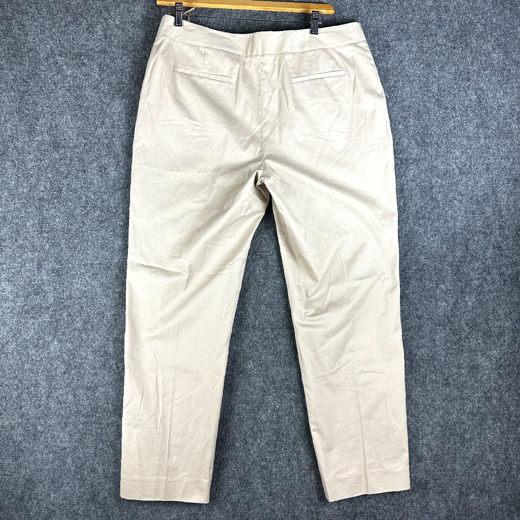 Pendleton Pendleton Pants Womens 16P Khaki Straight Leg Pockets Cotton Blend Stretch Basic Wearable Beige Modern Classic Size 24" / US 00 / IT 34 - 4 Thumbnail