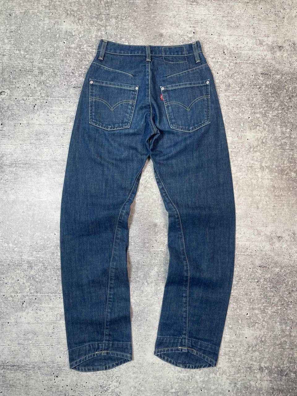 Levi's Vintage 00s Levis Engineered Twisted Leg Denim Jeans Y2K Size US 26 / EU 42 - 4 Thumbnail