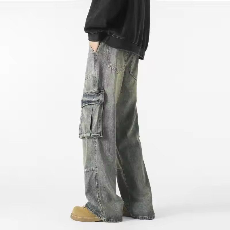 Vintage Aoyama x zai washed fade cargo jeans Size US 31 - 2 Thumbnail