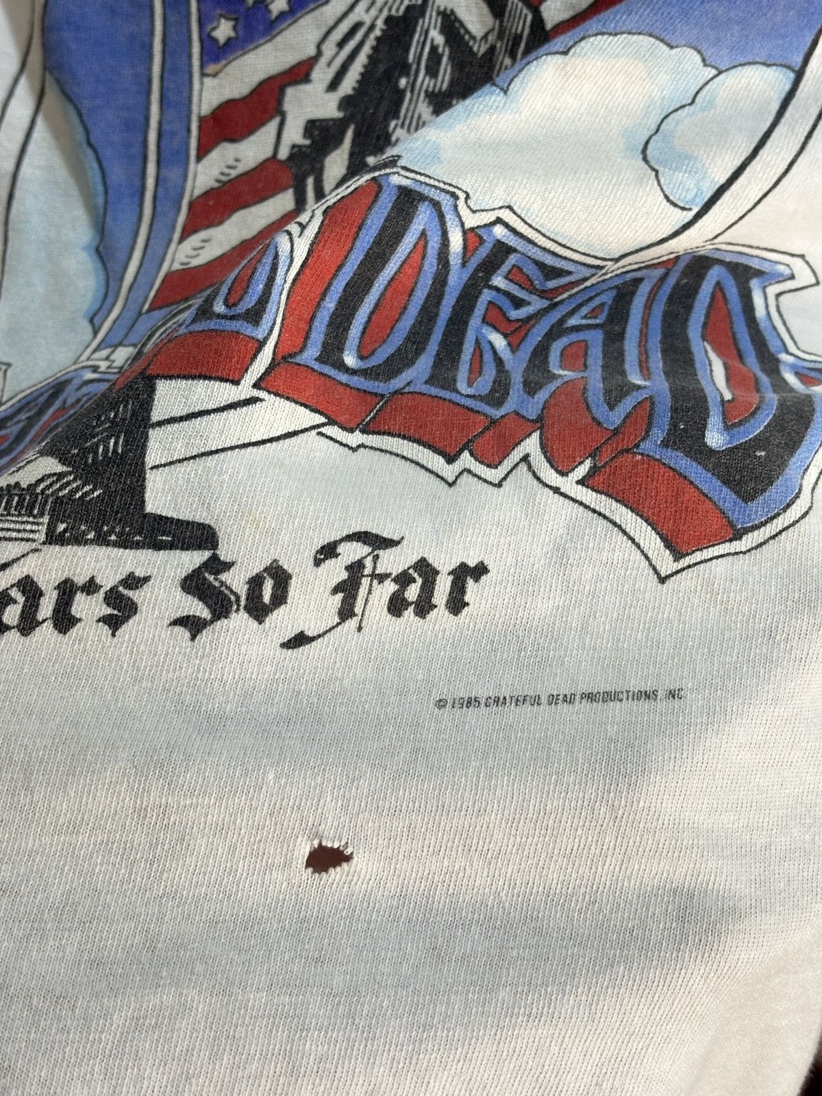 Grateful Dead Vintage 80s Grateful Dead 1985 20 years Anniversary Rare ❗️ Size US XL / EU 56 / 4 - 5 Thumbnail