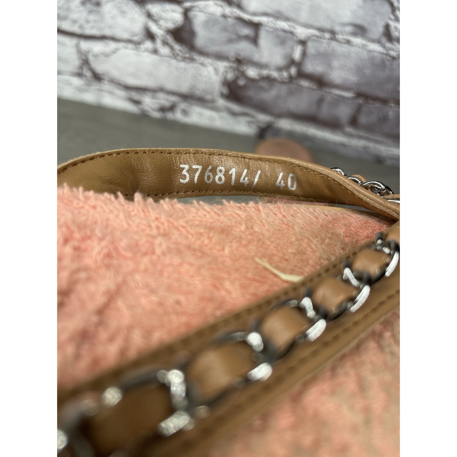 Chanel CHANEL Lambskin CC Chain Pink Leather Designer Thong Sandals Size US 9.5 / IT 39.5 - 10 Thumbnail