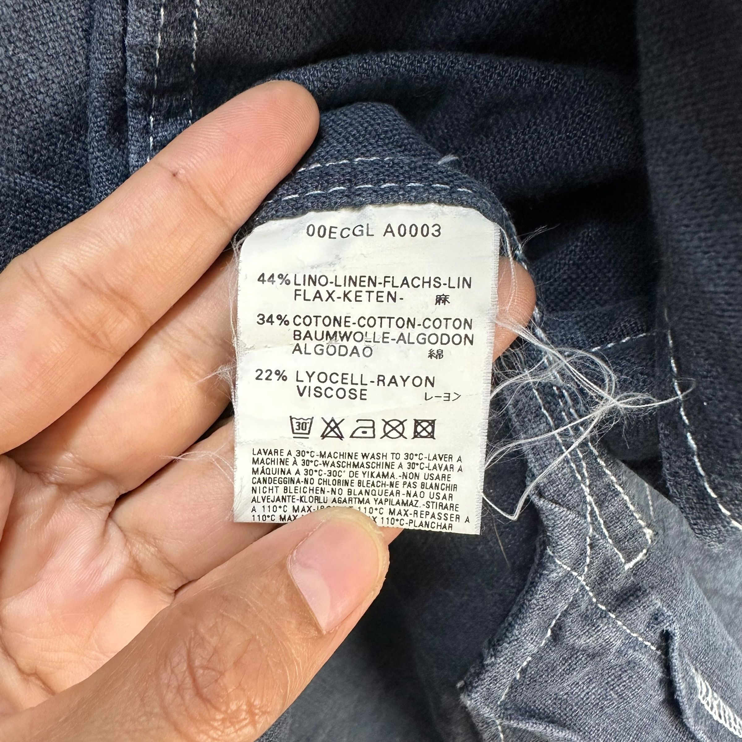 Diesel DIESEL Linen Cotton Rayon Casual Work Jacket #A55-1276 Size US L / EU 52-54 / 3 - 9 Thumbnail