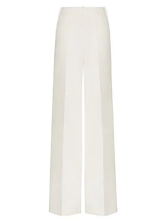 Valentino o1y0326 Casual Pant in Ivory Size 30" / US 8 / IT 44 - 2 Thumbnail