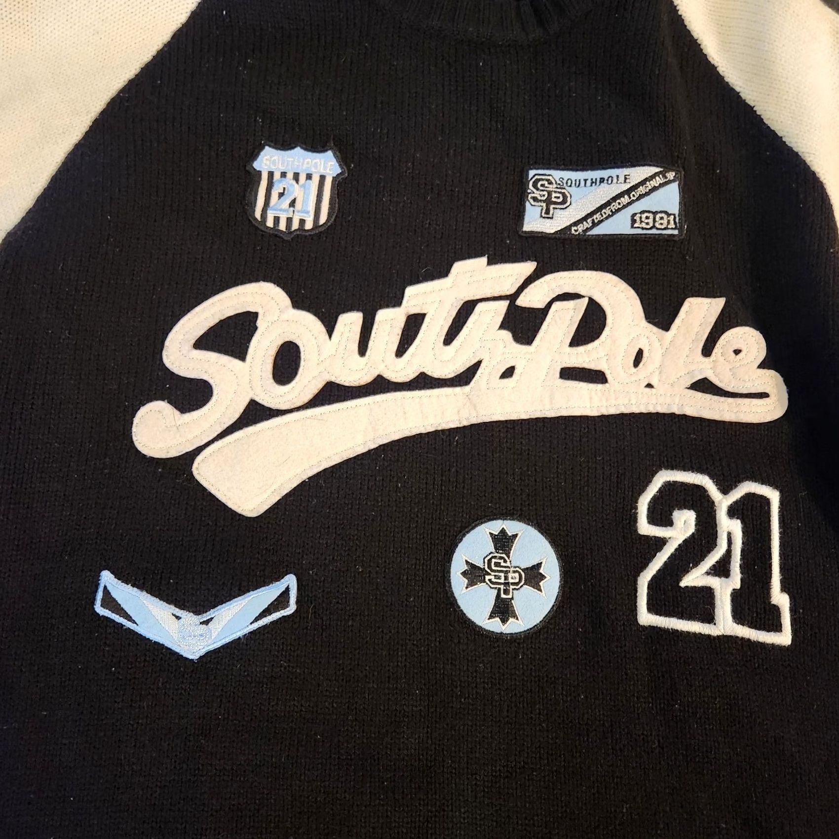Southpole VINTAGE South Pole Sweater Knit Embroidered Men's XL Hip Hop Street Size US XL / EU 56 / 4 - 3 Thumbnail