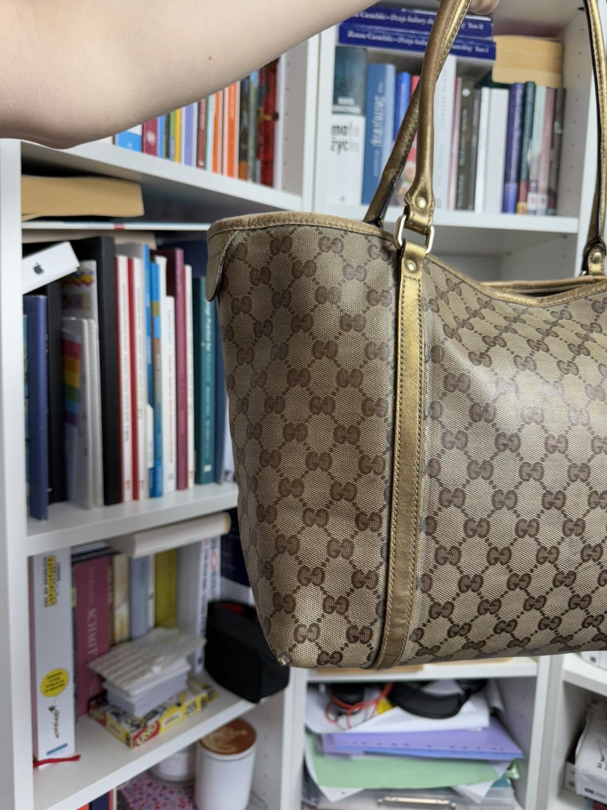 Designer × Gucci × Vintage Vintage y2k Gucci monogram tote / shopper bag luxury designer Size ONE SIZE - 7 Thumbnail
