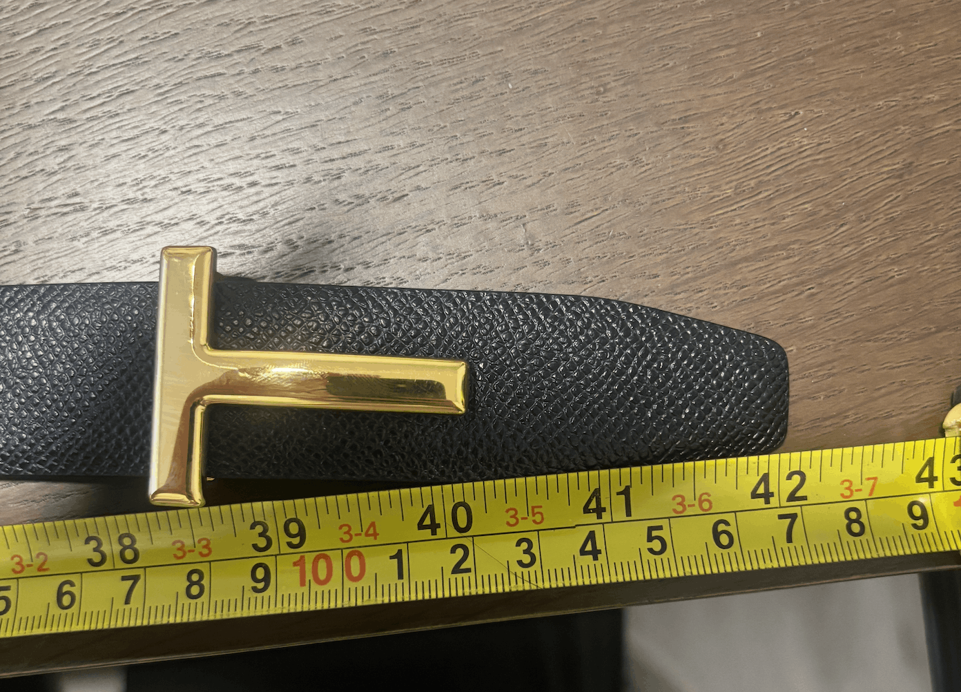 Tom Ford Tom Ford GRAIN LEATHER T ICON BELT Size 42 - 4 Thumbnail