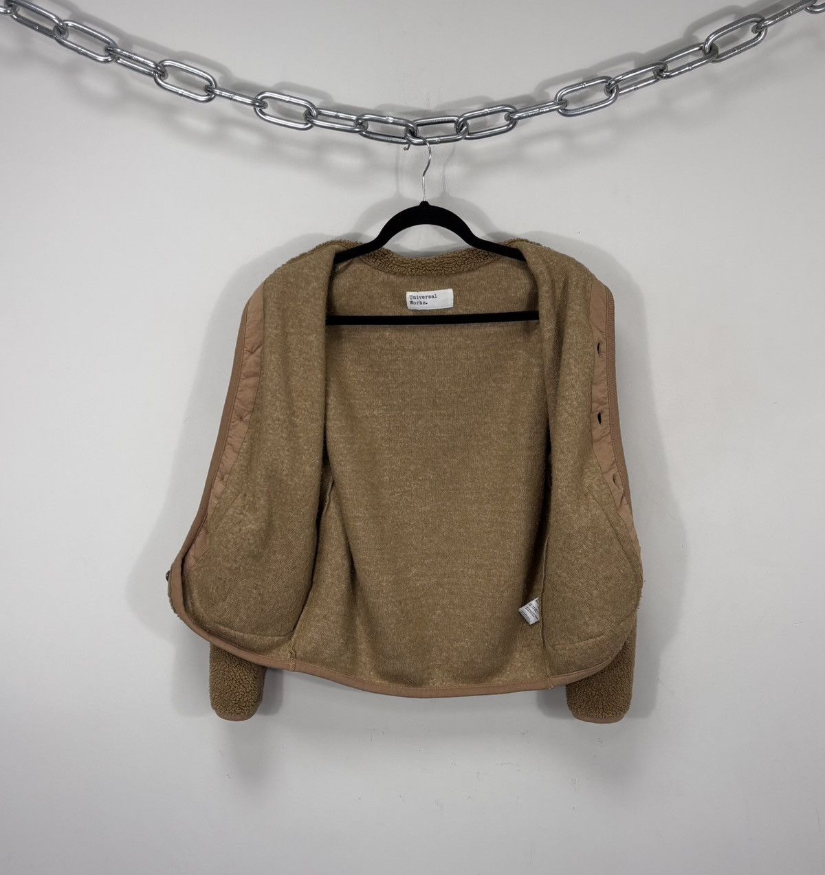 Universal Works Universal Works Lancaster Mountain Fleece Jacket Sand Unisex Size US S / EU 44-46 / 1 - 2 Thumbnail