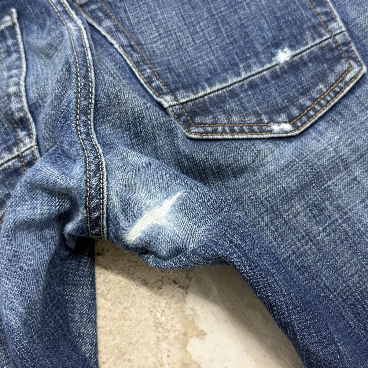 DENHAM Denham Selvedge Razor Slim Fit Distressed Denim Pants Size US 31 - 14 Thumbnail