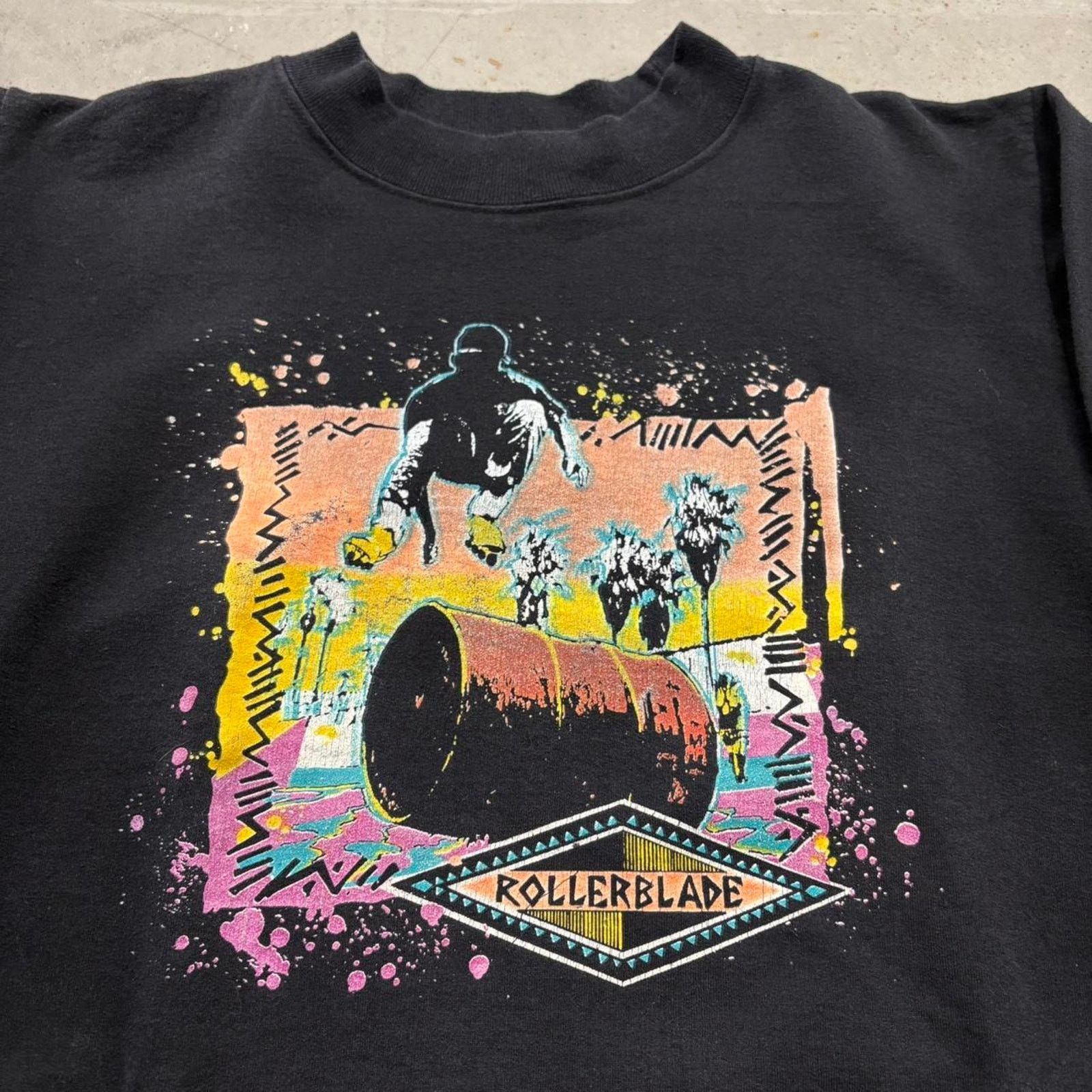 Japanese Brand × Vintage Crazy Vintage Wild Thunder Rollerblade Crewneck Sweatshirt Size US XL / EU 56 / 4 - 4 Thumbnail