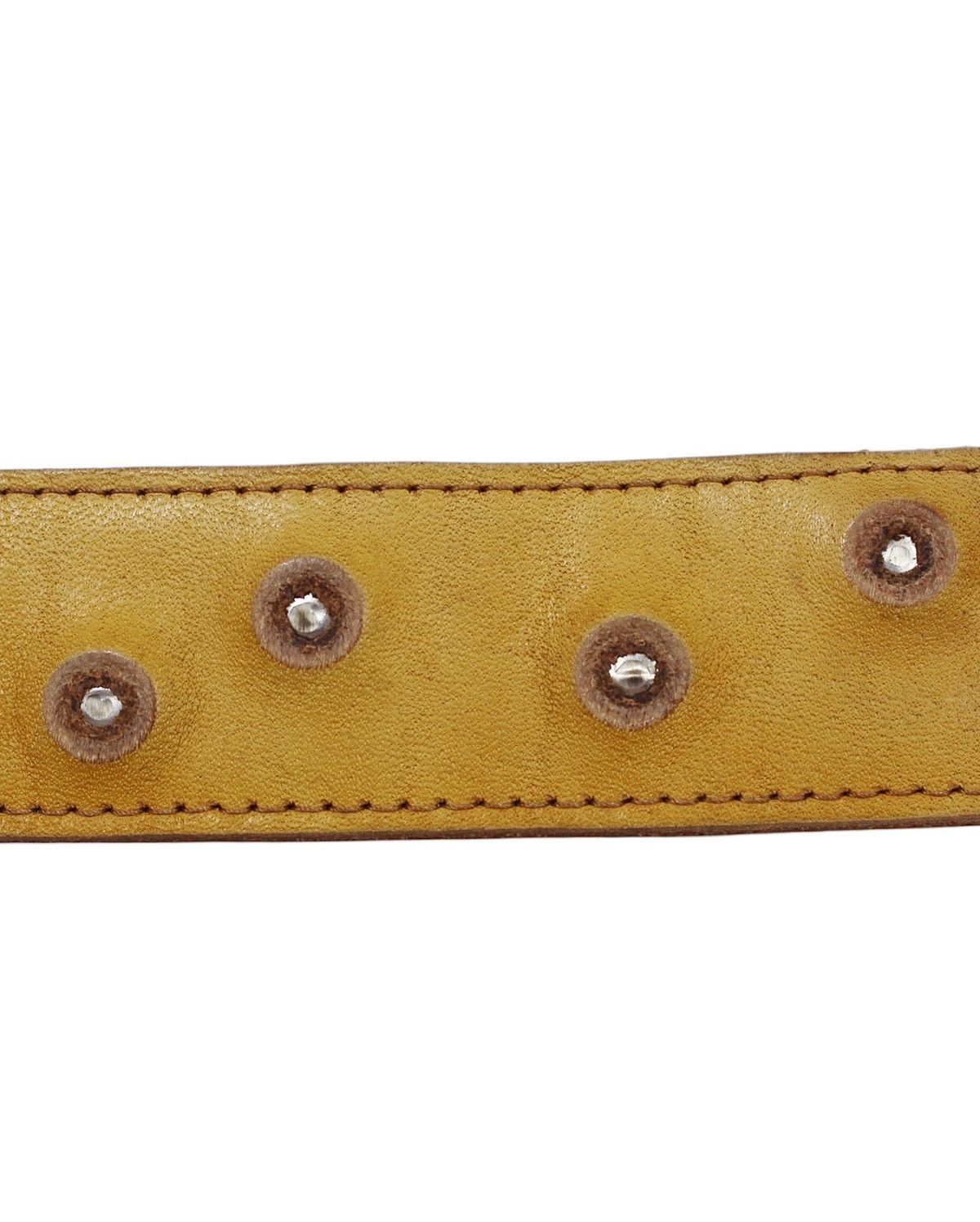 Vintage 2000S BOS.B. HONEY TAN RIVETED ROLLER BELT – NO PIN BUCKLE Size ONE SIZE - 5 Thumbnail