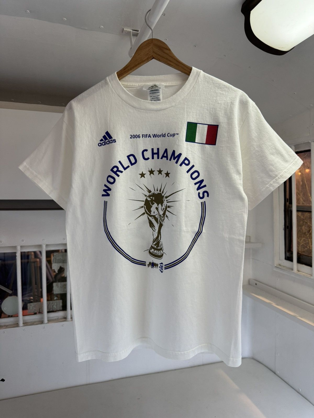 Adidas Vintage Italy 🇮🇹 Champion World Cup 2006 Adidas T-shirt Size US M / EU 48-50 / 2 - 1 Thumbnail