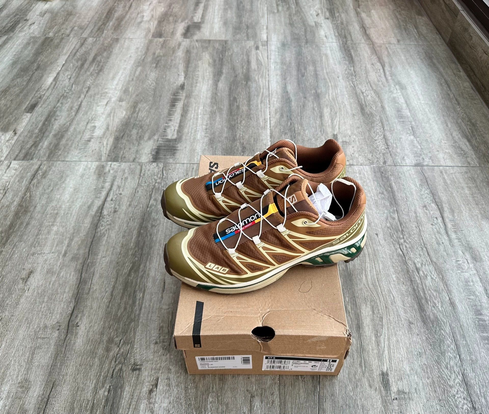 Salomon SALOMON XT-6 Brown 43 Worn Size US 10 / EU 43 - 2 Thumbnail