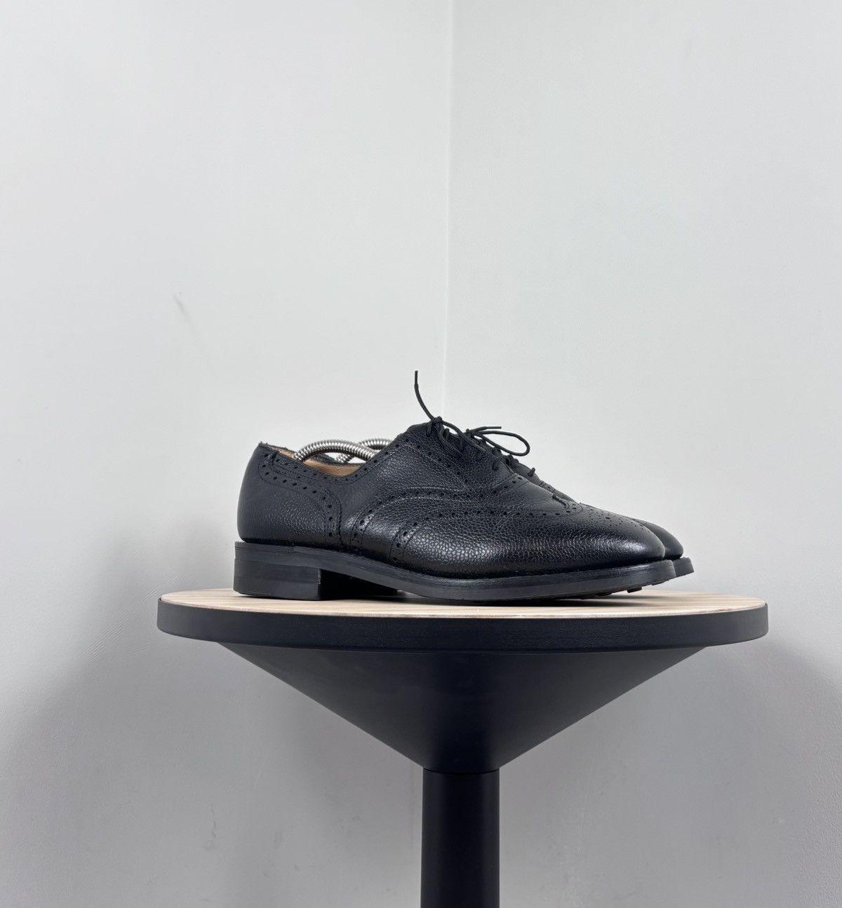 These Glory Days These Glory Days Bespoke Men’s Black Leather Oxford Shoes Size US 8 / EU 41 - 1 Thumbnail