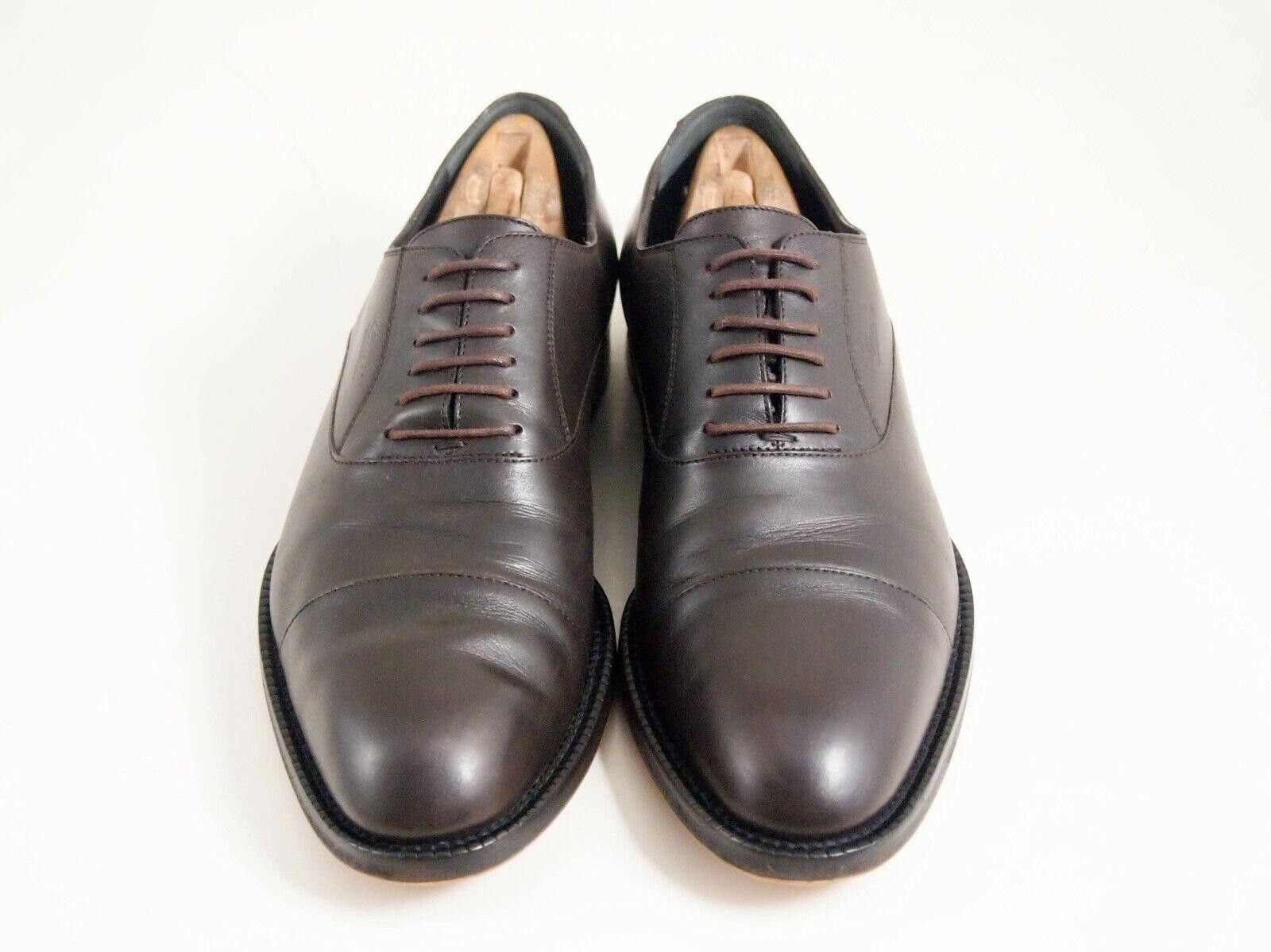 Gucci Gucci Cap Toe Derby Oxfords Brown Leather EU 41 US 8 $680 Size US 8 / EU 41 - 3 Thumbnail