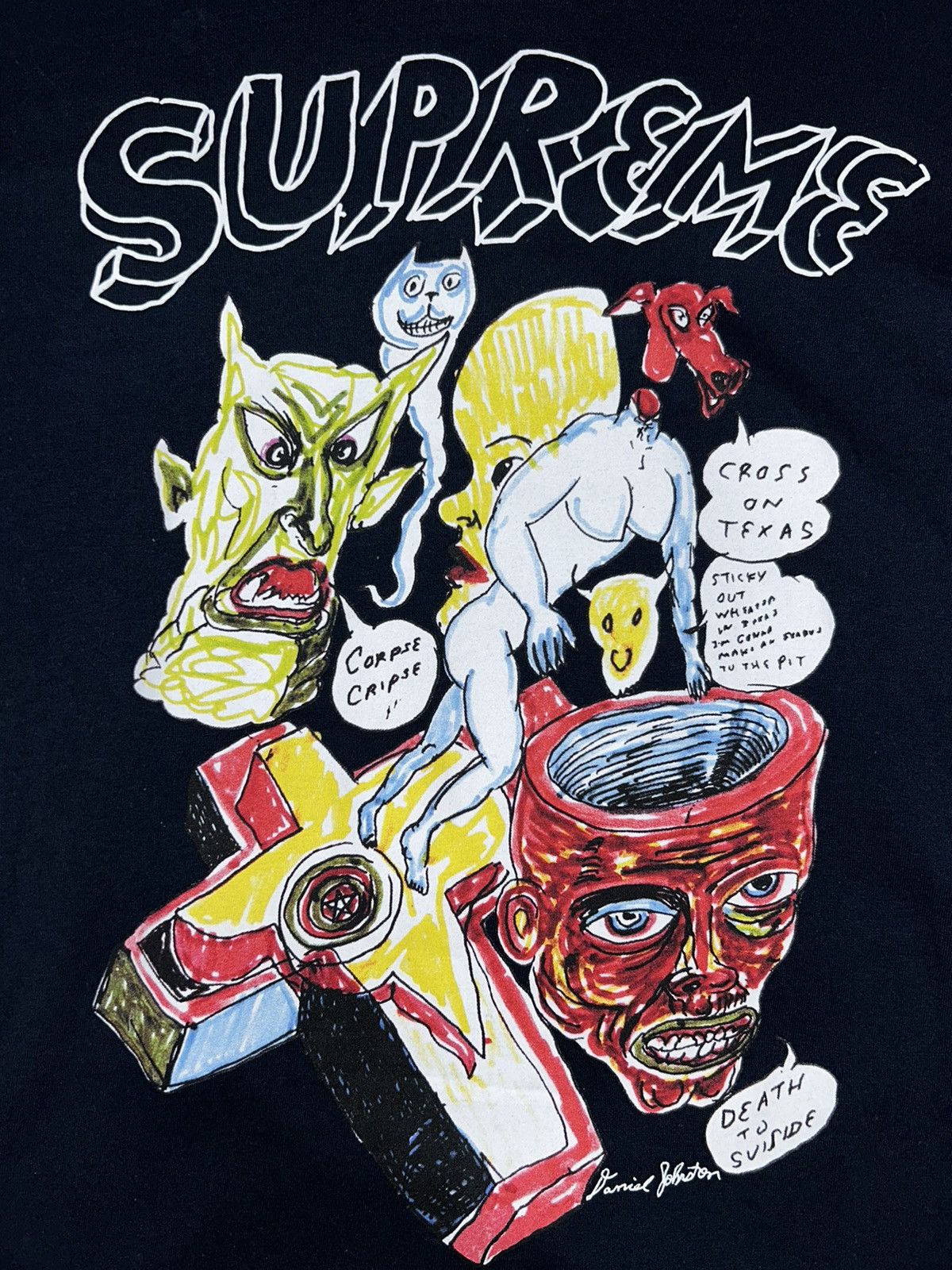 Supreme Supreme dan johnston tee Size US M / EU 48-50 / 2 - 2 Thumbnail