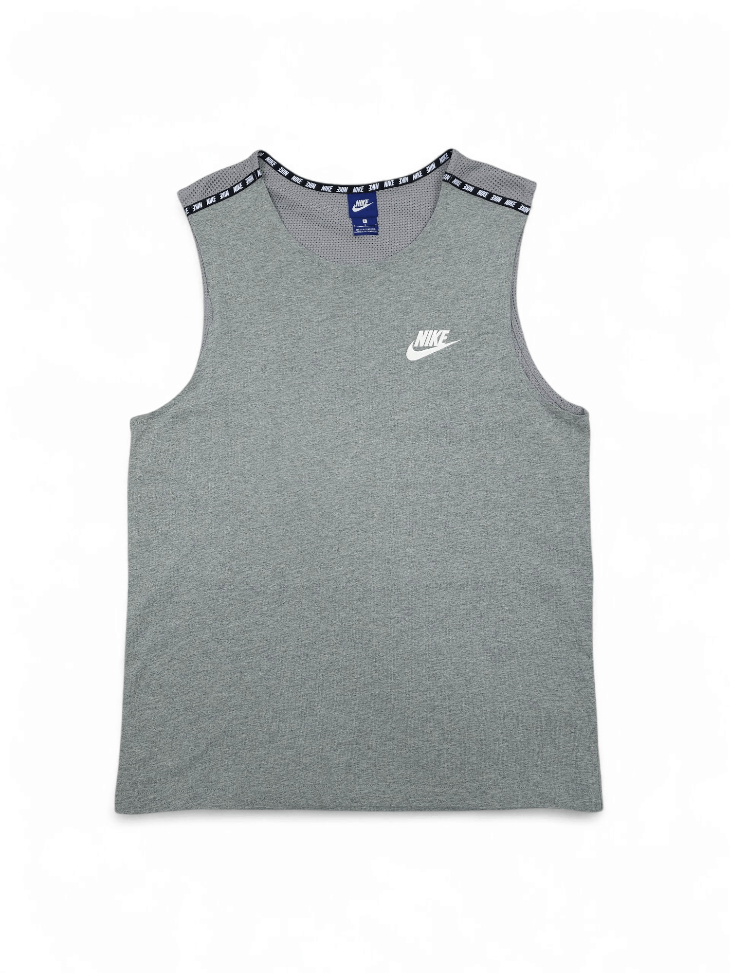 Nike 💎 Vintage Nike Gray Sport Tank Top T-shirt Relaxed Y2K Size US L / EU 52-54 / 3 - 1 Thumbnail
