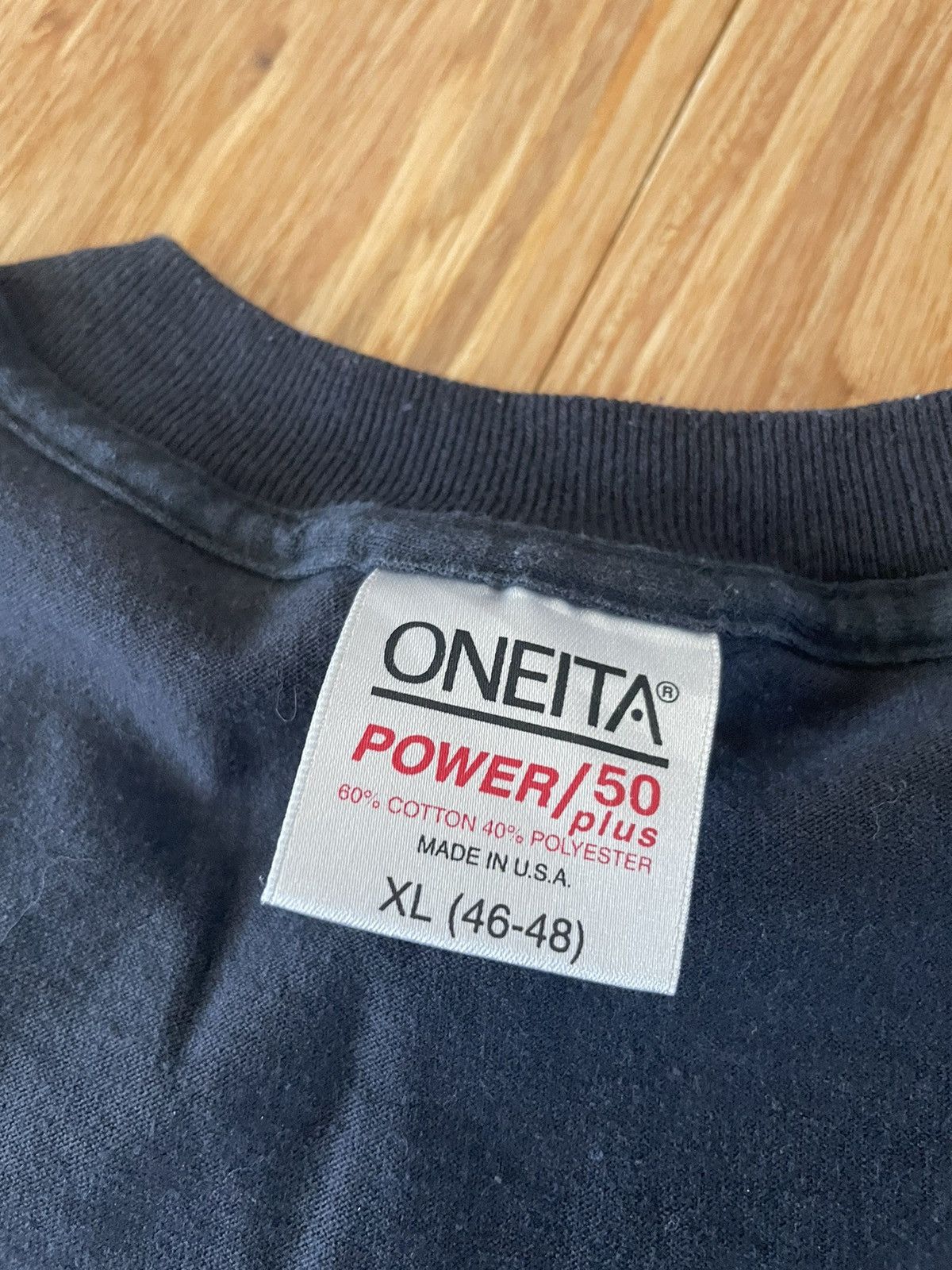 Vintage Vintage inside out tee oneita power Size US XL / EU 56 / 4 - 4 Thumbnail