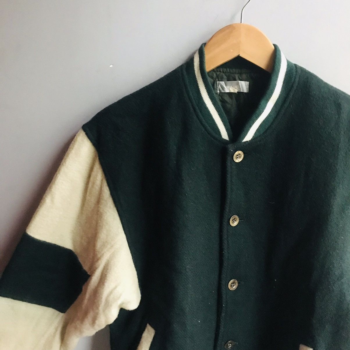 Japanese Brand × Vintage 90’s Japanese Wool Varsity Jacket Size US M / EU 48-50 / 2 - 1 Thumbnail