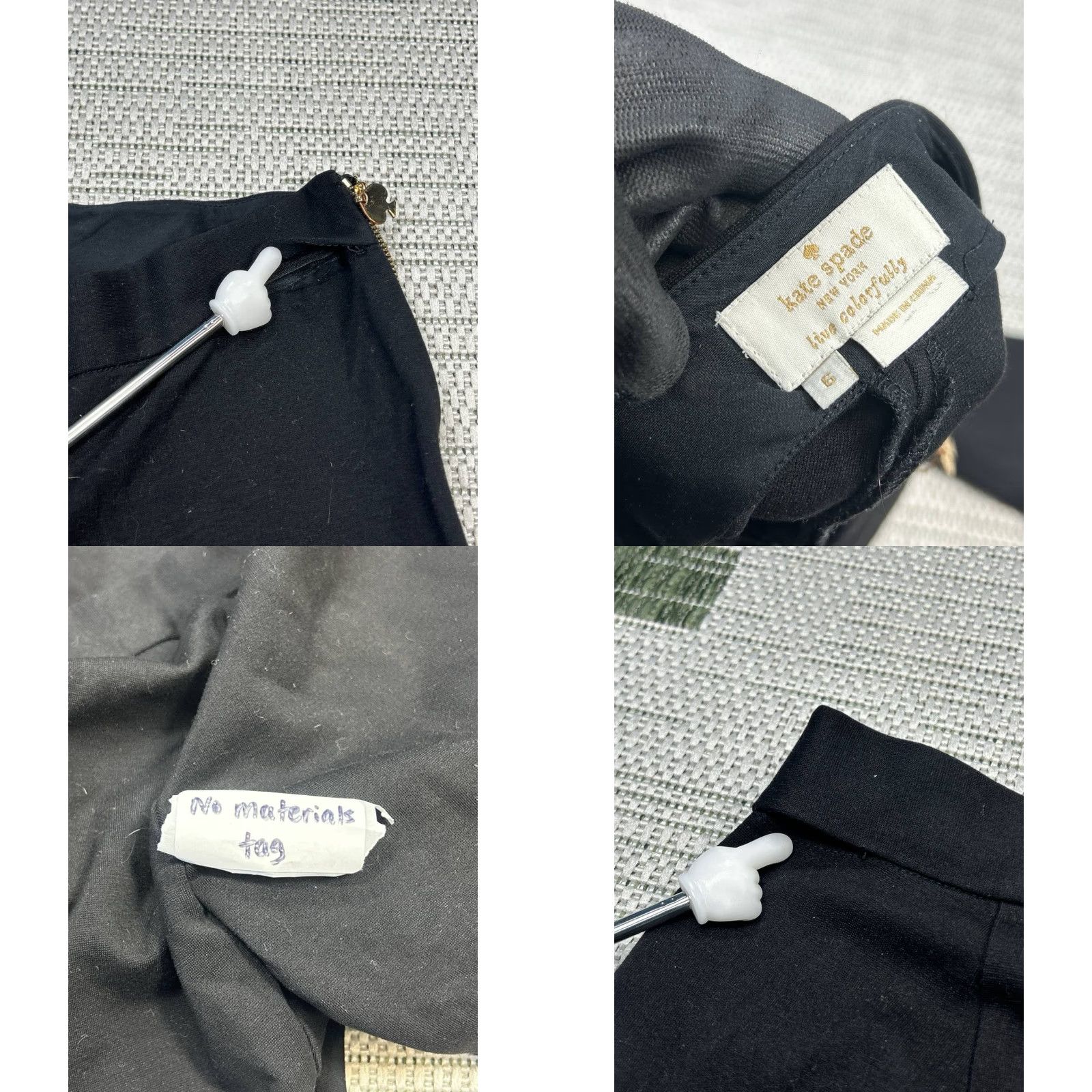 Vintage kate spade new york Dress Pants Women 6 Black Low Rise Skinny Leg Formal Dress Pants Size 28" / US 6 / IT 42 - 8 Thumbnail