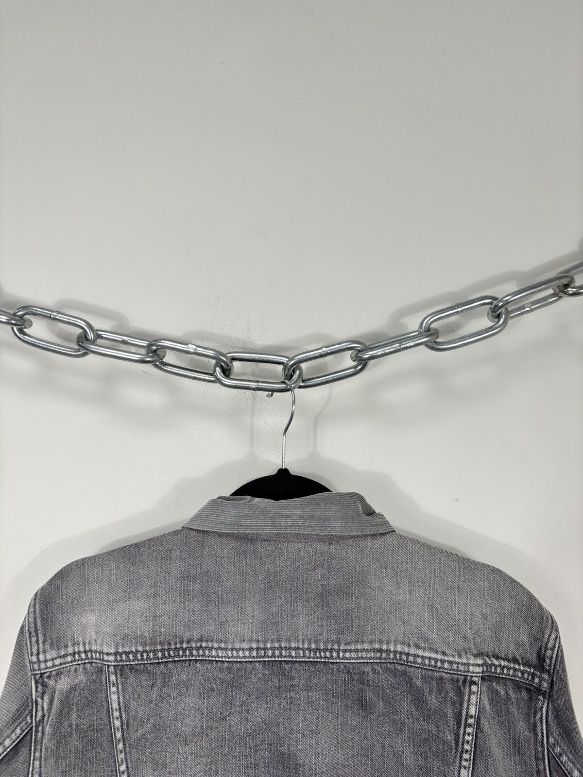 Allsaints AllSaints Men’s Grafton Washed Grey Denim Jacket Size US L / EU 52-54 / 3 - 17 Thumbnail
